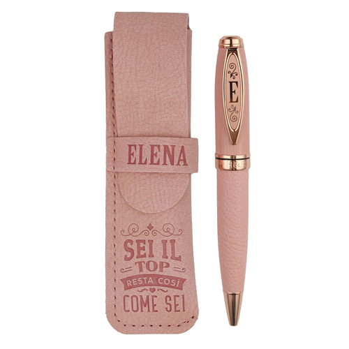 ✍️ Penna in Bamboo Personalizzata con Astuccio in Simil Pelle