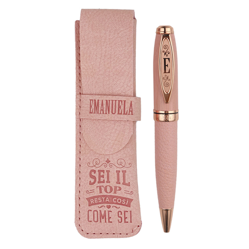 ✍️ Penna in Bamboo Personalizzata con Astuccio in Simil Pelle