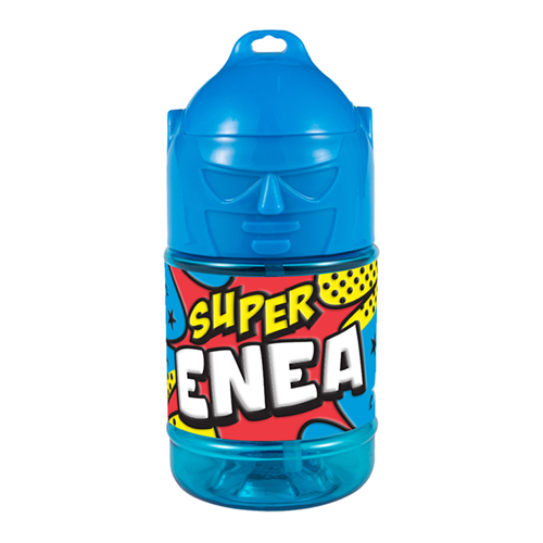 🦸♂️ Borraccia con Cannuccia Personalizzata Super Eroe 300 ml