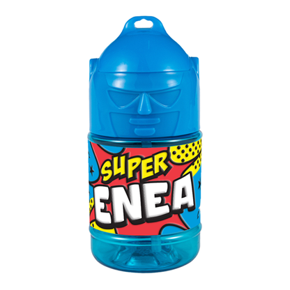 🦸♂️ Borraccia con Cannuccia Personalizzata Super Eroe 300 ml