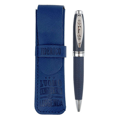 ✍️ Penna in Bamboo Personalizzata con Astuccio in Simil Pelle