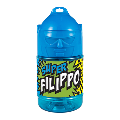 🦸♂️ Borraccia con Cannuccia Personalizzata Super Eroe 300 ml