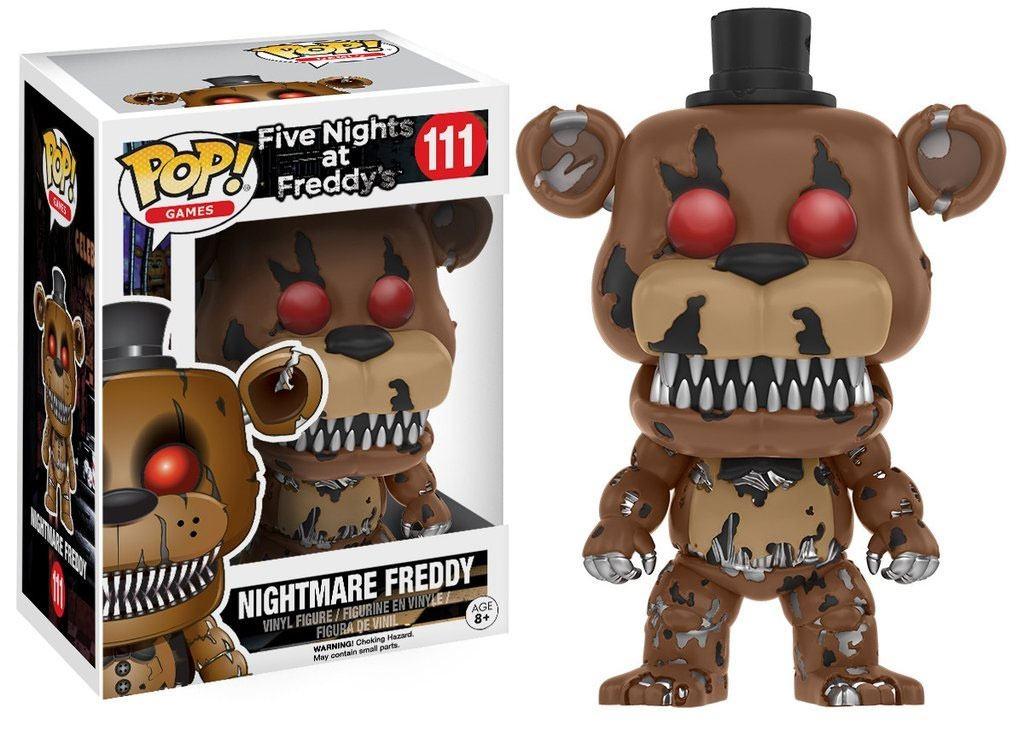 FIVE NIGHTS AT FREDDY'S - POP FUNKO VINYL FIGURE 111 NIGHTMARE FREDDY