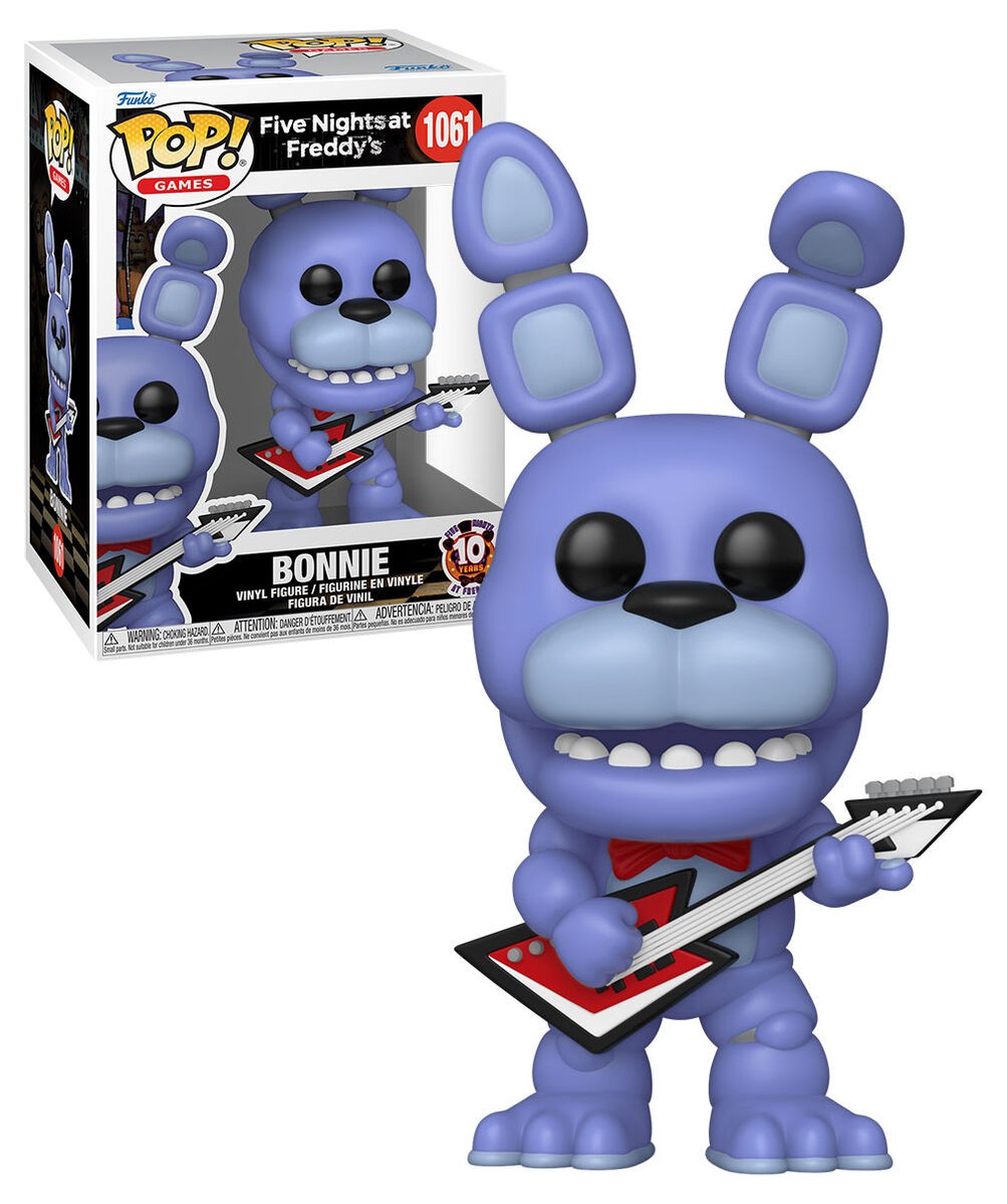 FIVE NIGHTS AT FREDDY'S: 10TH ANNIVERSARY - POP FUNKO VINYL FIGURE 1061 BONNIE 9CM