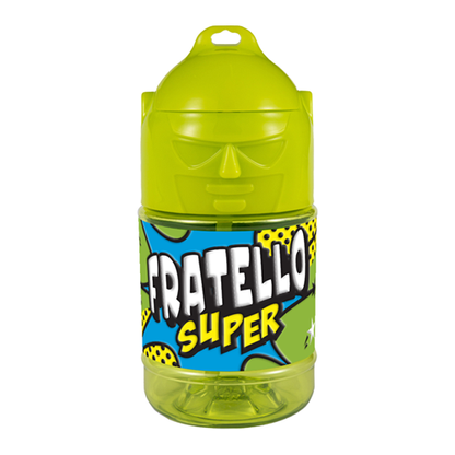 🦸♂️ Borraccia con Cannuccia Personalizzata Super Eroe 300 ml