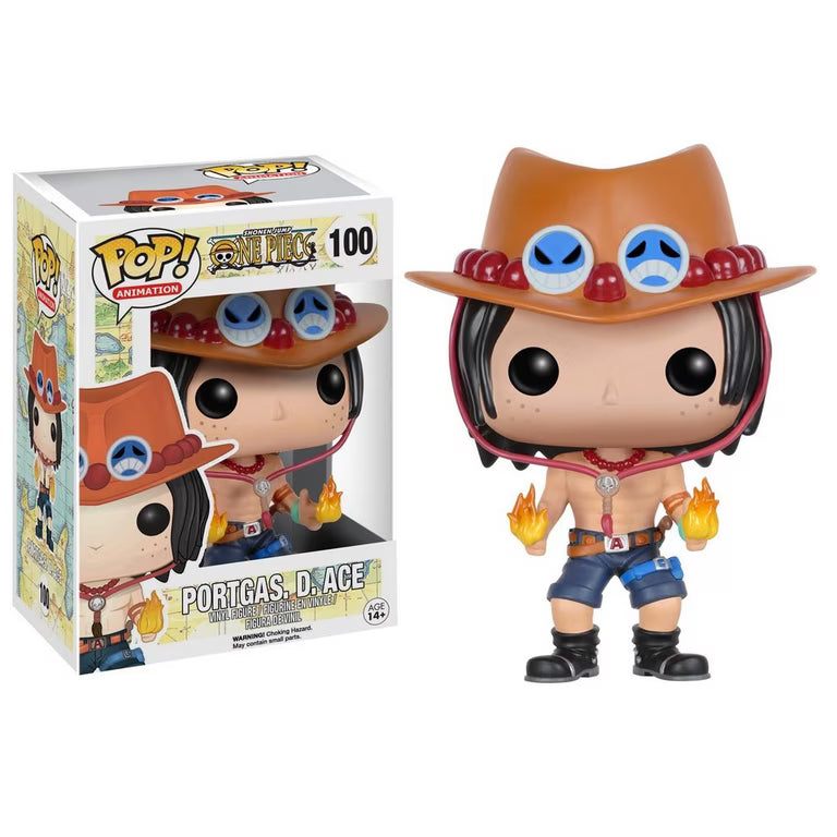 ONE PIECE - POP FUNKO VINYL FIGURE 100 PORTGAS. D.ACE