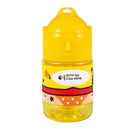 🦸♂️ Borraccia con Cannuccia Personalizzata Super Eroe 300 ml