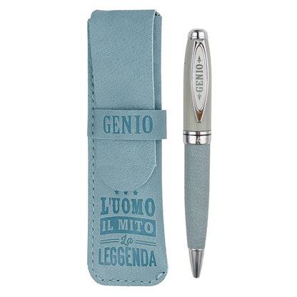 ✍️ Penna in Bamboo Personalizzata con Astuccio in Simil Pelle