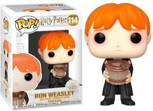HARRY POTTER - POP FUNKO VINYL FIGURE 114 RON PUKING SLUGS W/ BUCKET 9CM