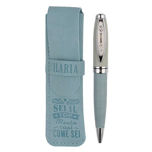 ✍️ Penna in Bamboo Personalizzata con Astuccio in Simil Pelle