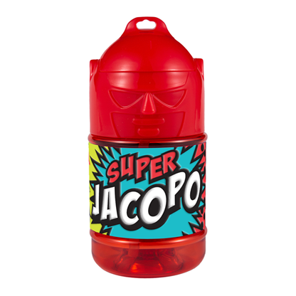 🦸♂️ Borraccia con Cannuccia Personalizzata Super Eroe 300 ml