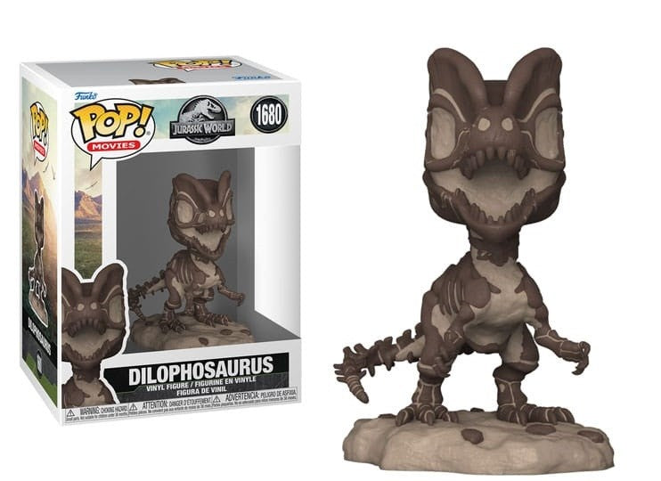 JURASSIC PARK: FOSSIL - POP FUNKO VINYL FIGURE 1680 DILOPHOSAURUS 9CM