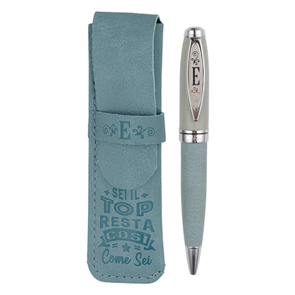 ✍️ Penna in Bamboo Personalizzata con Astuccio in Simil Pelle