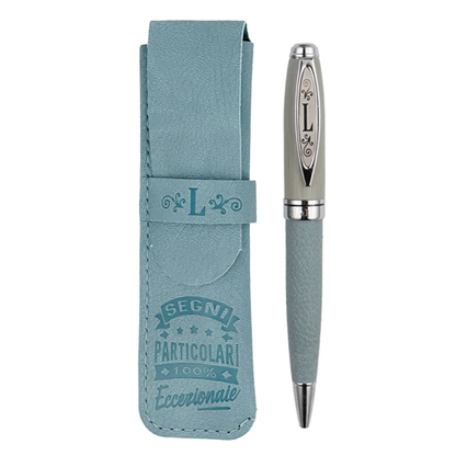 ✍️ Penna in Bamboo Personalizzata con Astuccio in Simil Pelle