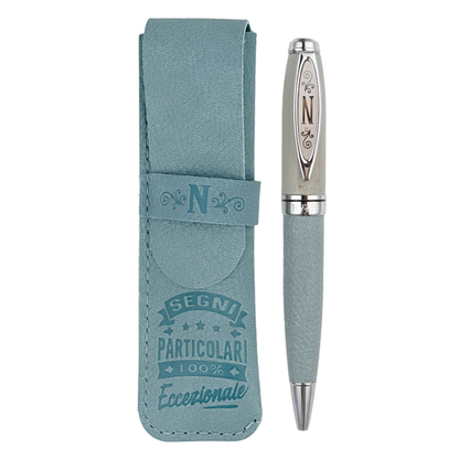 ✍️ Penna in Bamboo Personalizzata con Astuccio in Simil Pelle