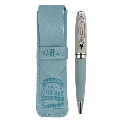 ✍️ Penna in Bamboo Personalizzata con Astuccio in Simil Pelle