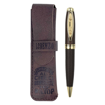 ✍️ Penna in Bamboo Personalizzata con Astuccio in Simil Pelle