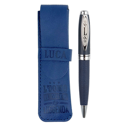 ✍️ Penna in Bamboo Personalizzata con Astuccio in Simil Pelle