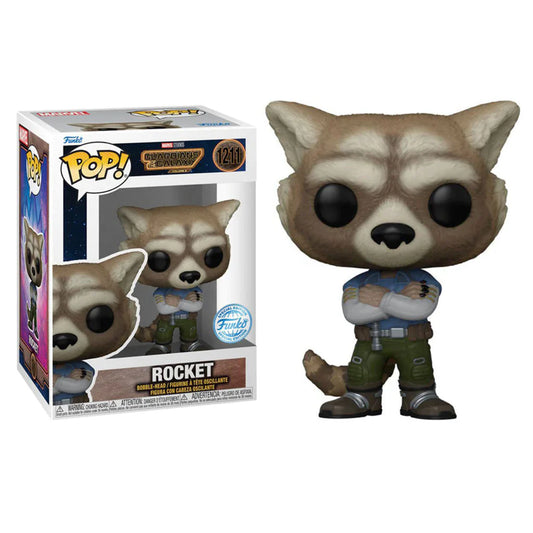 MARVEL: GUARDIANS OF THE GALAXY VOL.3 - POP FUNKO VINYL FIGURE 1211 ROCKET 9CM
