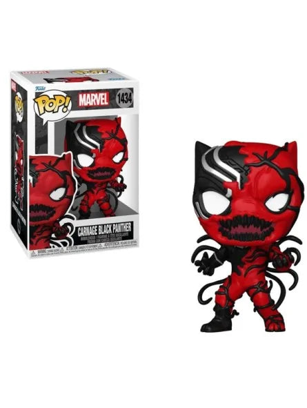 MARVEL - POP FUNKO VINYL FIGURE 1434 CARNAGEIZED BLACK PANTHER 9CM
