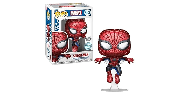 MARVEL: SPIDER-MAN 80TH ANNIVERSARY - POP FUNKO VINYL FIGURE 593 - FA SPIDER-MAN (DGLT) 9CM COMICON 23 GA EXCL