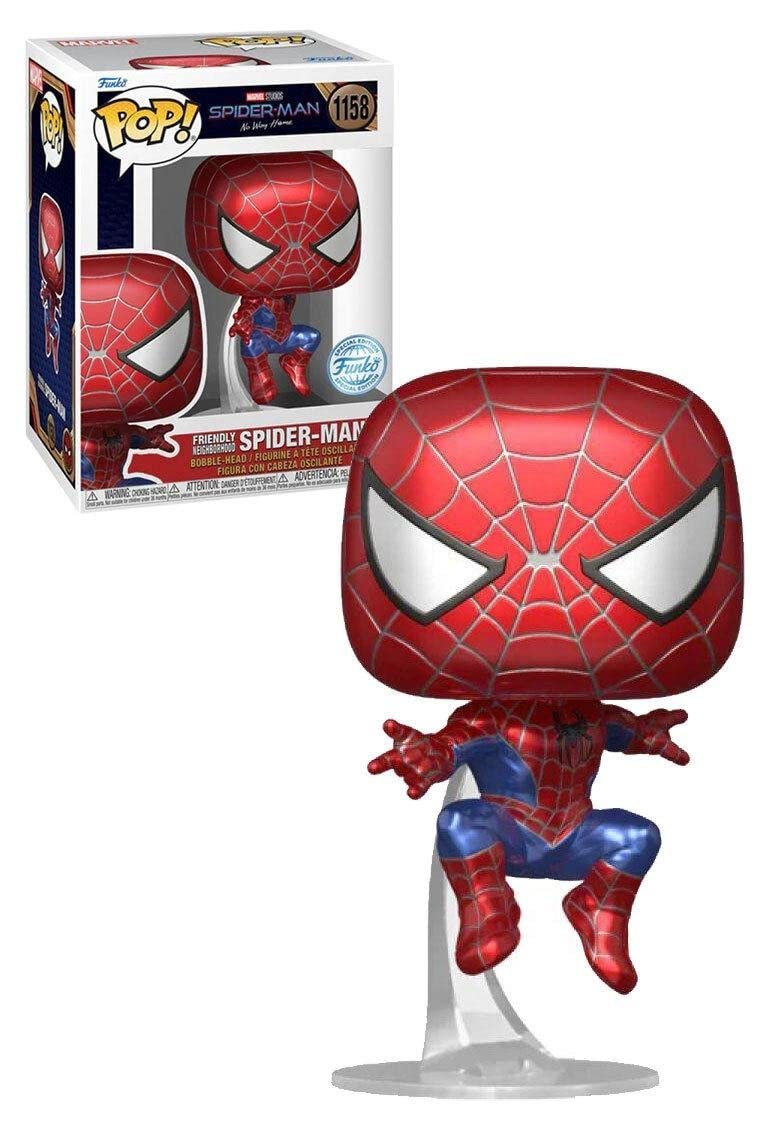 MARVEL: SPIDER-MAN NO WAY HOME - POP FUNKO VINYL FIGURE 1158 FRIENDLY NEIGHBORHOOD SPIDER-MAN 2 (MT) 9CM GA EXCL