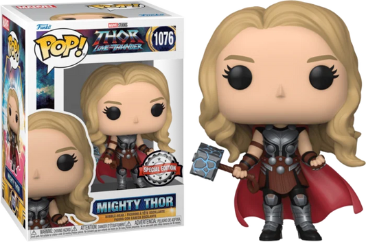 MARVEL - THOR: LOVE & THUNDER - POP FUNKO VINYL FIGURE 1076 MIGHTY THOR (MT) 9CM