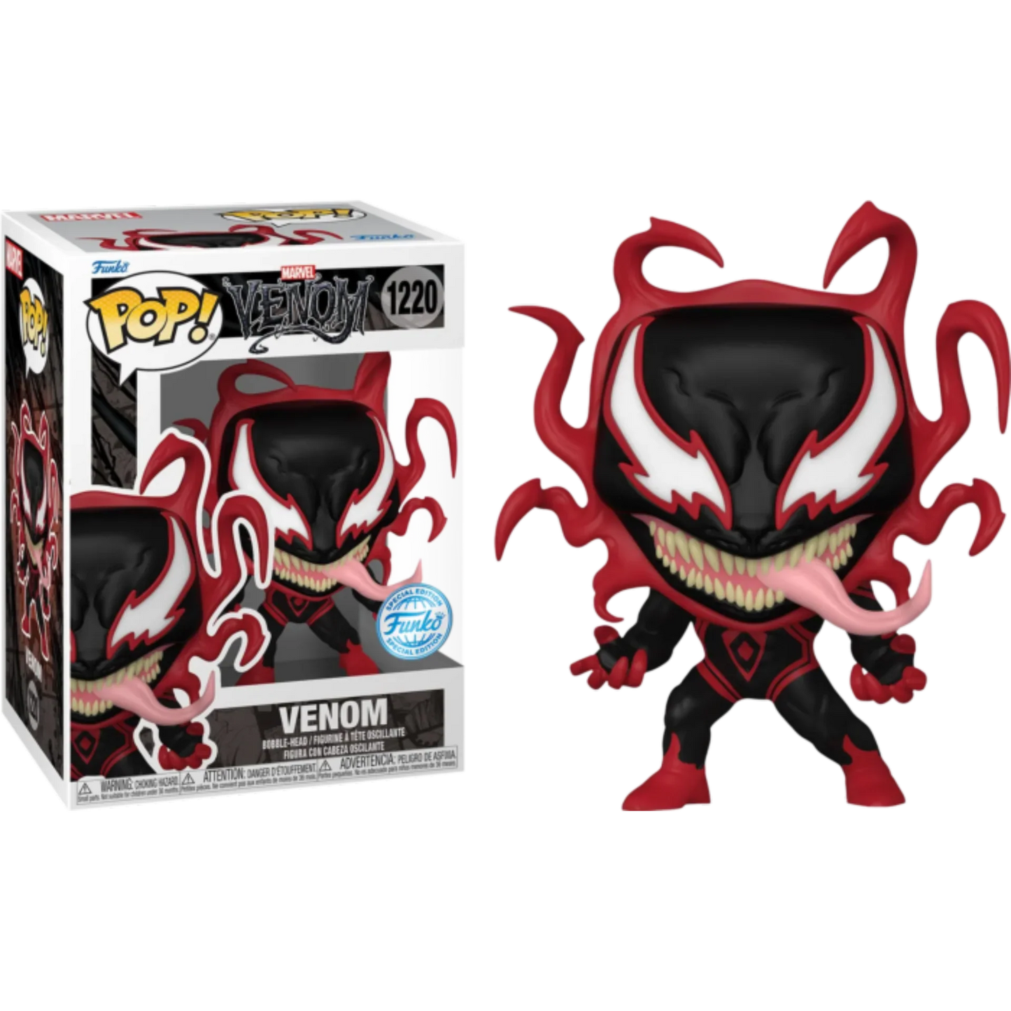 MARVEL: VENOM - POP FUNKO VINYL FIGURE 1220 VENOM/CARNAGE 9CM GA EXCL