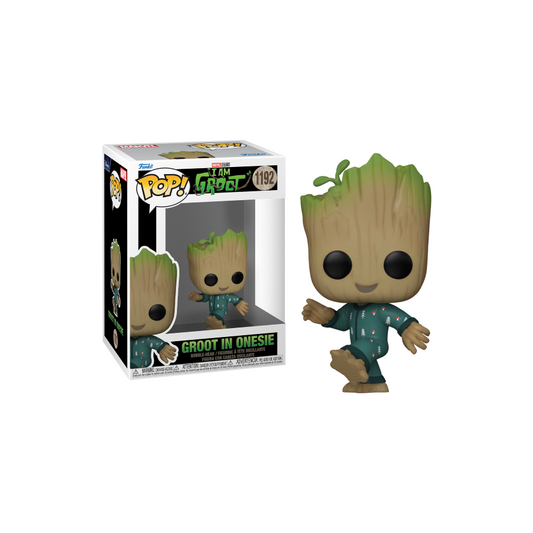 MARVEL: I AM GROOT - POP FUNKO VINYL FIGURE 1192 GROOT PJS (DANCING) 9CM