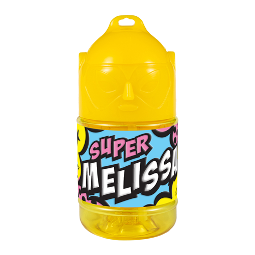 🦸♂️ Borraccia con Cannuccia Personalizzata Super Eroe 300 ml