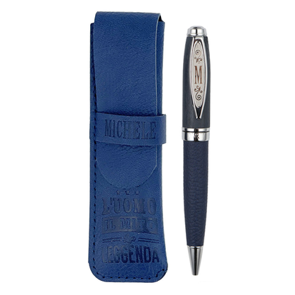 ✍️ Penna in Bamboo Personalizzata con Astuccio in Simil Pelle