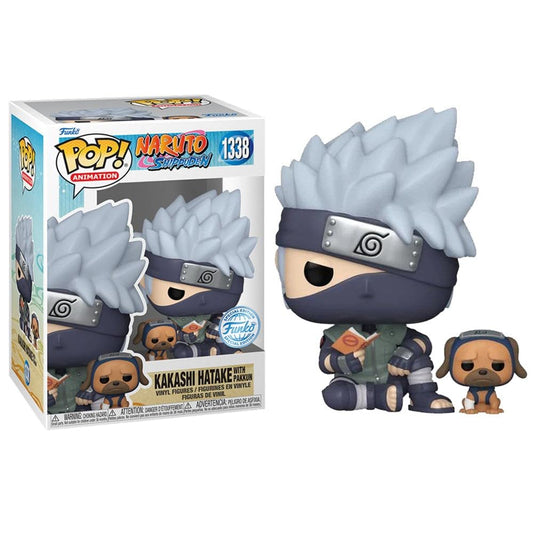 NARUTO SHIPPUDEN - POP FUNKO VINYL FIGURE 1338 KAKASHI W/DOGS 9CM GA EXCL