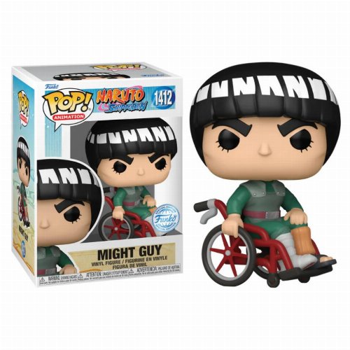 NARUTO SHIPPUDEN - POP FUNKO VINYL FIGURE 1412 MIGHT GUY (WHEELCHAIR) 9CM GA EXCL