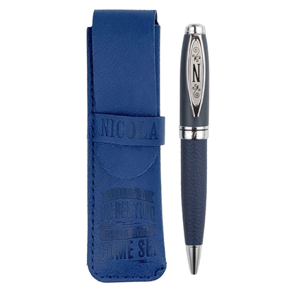 ✍️ Penna in Bamboo Personalizzata con Astuccio in Simil Pelle