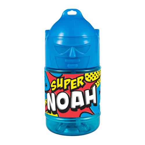 🦸♂️ Borraccia con Cannuccia Personalizzata Super Eroe 300 ml