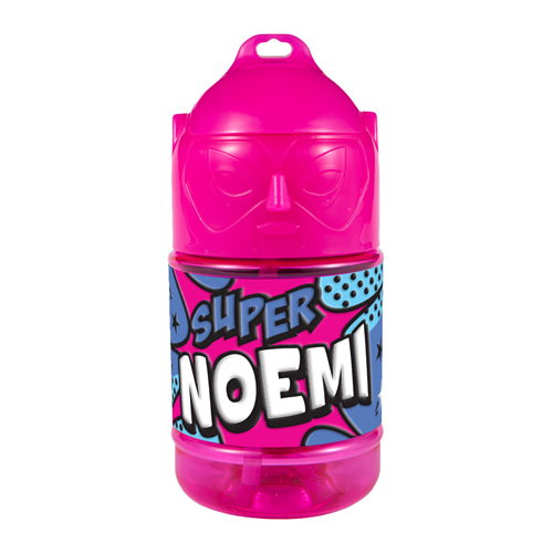 🦸♂️ Borraccia con Cannuccia Personalizzata Super Eroe 300 ml