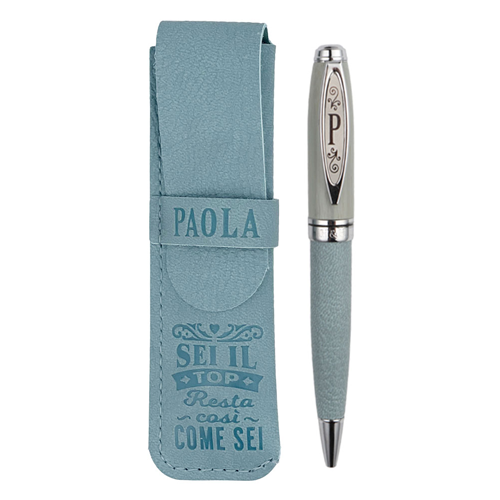 ✍️ Penna in Bamboo Personalizzata con Astuccio in Simil Pelle