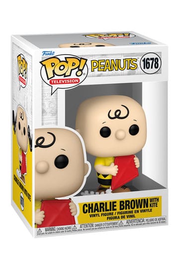 PEANUTS - POP FUNKO VINYL FIGURE 1678 CHARLIE BROWN W/KITE 9CM