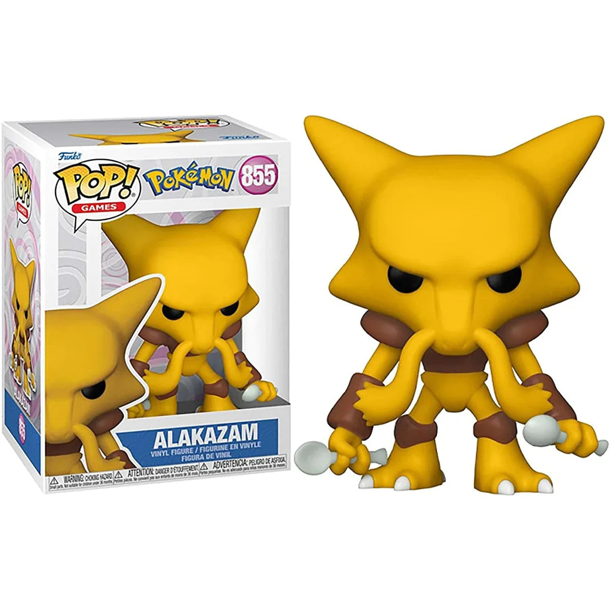 POKEMON - POP FUNKO VINYL FIGURE 855 ALAKAZAM (EMEA) 9CM