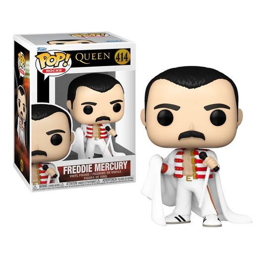 QUEEN - POP FUNKO VINYL FIGURE 414 FREDDIE MERCURY WITH CAPE 9CM