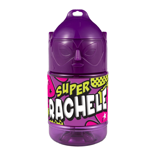 🦸♂️ Borraccia con Cannuccia Personalizzata Super Eroe 300 ml