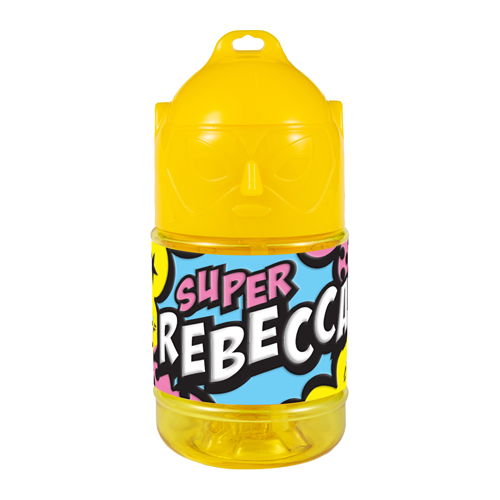 🦸♂️ Borraccia con Cannuccia Personalizzata Super Eroe 300 ml