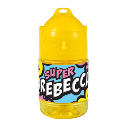 🦸♂️ Borraccia con Cannuccia Personalizzata Super Eroe 300 ml