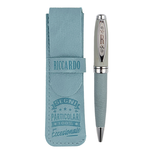 ✍️ Penna in Bamboo Personalizzata con Astuccio in Simil Pelle