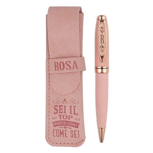 ✍️ Penna in Bamboo Personalizzata con Astuccio in Simil Pelle