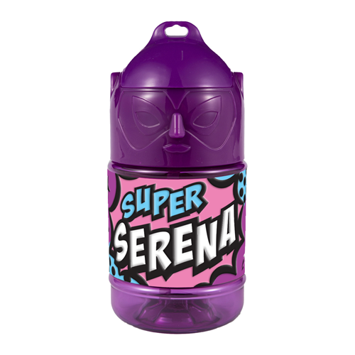 🦸♂️ Borraccia con Cannuccia Personalizzata Super Eroe 300 ml