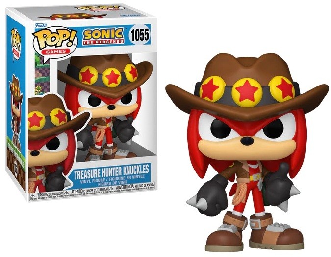 SONIC THE HEDGEHOG - POP FUNKO VINYL FIGURE 1055 TREASURE HUNTER KNUCKLES 9CM