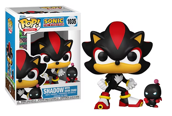 SONIC THE HEDGEHOG - POP & BUDDY FUNKO VINYL FIGURE 1035 SHADOW W/ DARK CHAO 9CM
