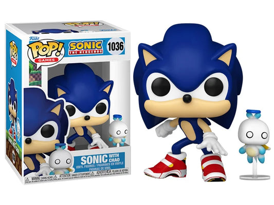 SONIC THE HEDGEHOG - POP & BUDDY FUNKO VINYL FIGURE 1036 SONIC W/CHAO (FL) 9CM FUNSIDE20 EXCL
