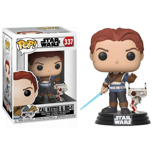 STAR WARS - JEDI FALLEN ORDER - POP FUNKO VINYL FIGURE 337 CAL KESTIS & BD-1 9CM
